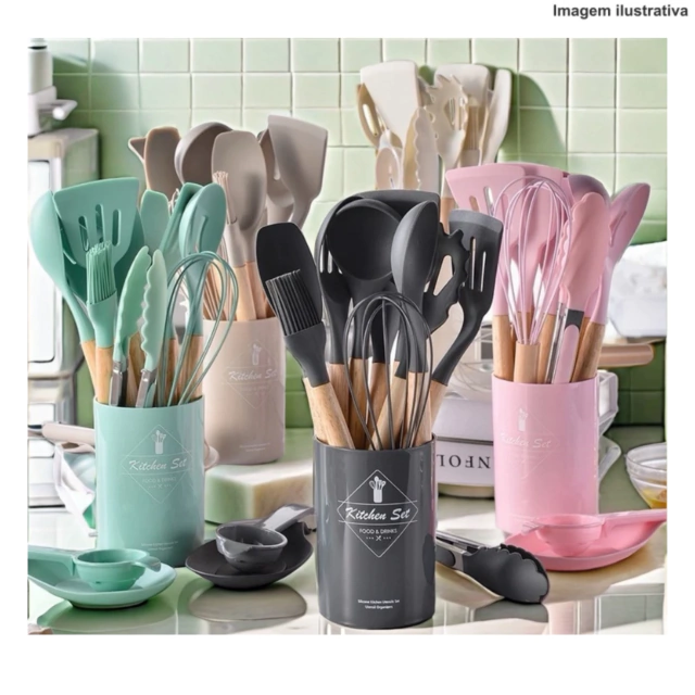 Imagem do Produto KIT DE COLHER DE SILICONE - Atacado e Dropshipping